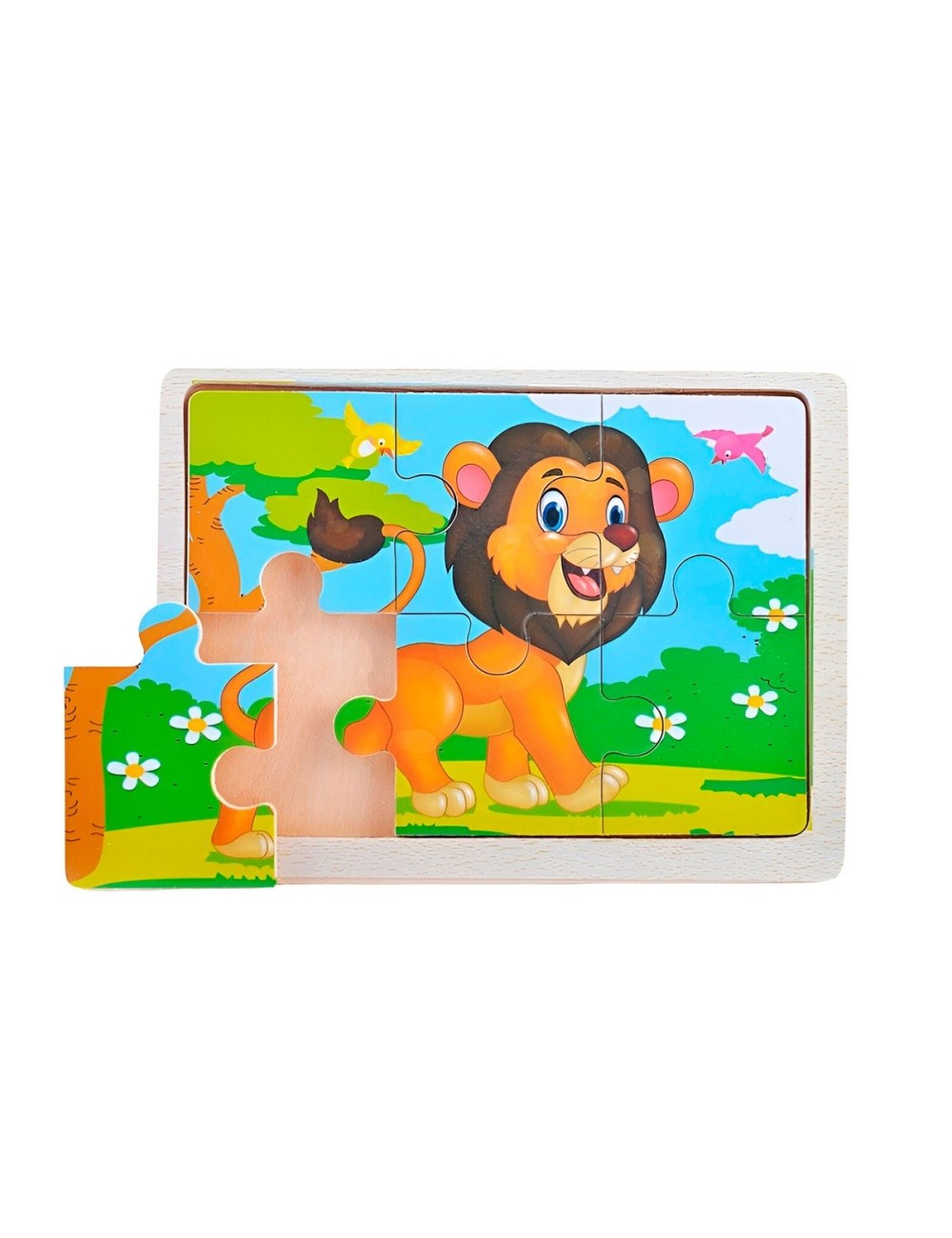 Rompecabeza Didactico Animal Del Safari Aprendizaje Niños