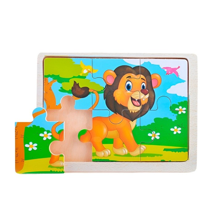 Rompecabeza Didactico Animal Del Safari Aprendizaje Niños
