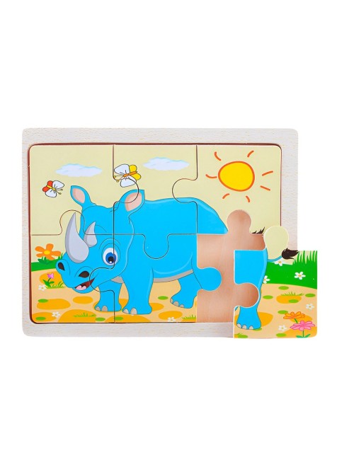 Rompecabeza Didactico Animal Del Safari Aprendizaje Niños