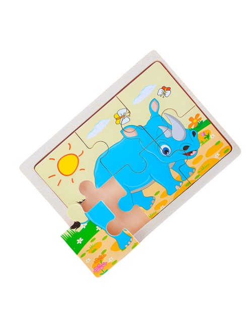 Rompecabeza Didactico Animal Del Safari Aprendizaje Niños