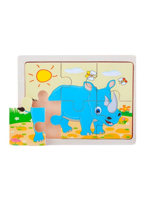 Rompecabeza Didactico Animal Del Safari Aprendizaje Niños