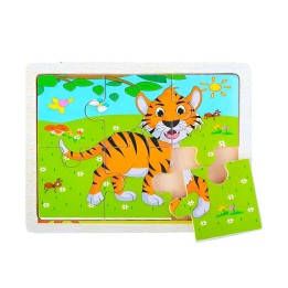 Rompecabeza Didactico Animal Del Safari Aprendizaje Niños