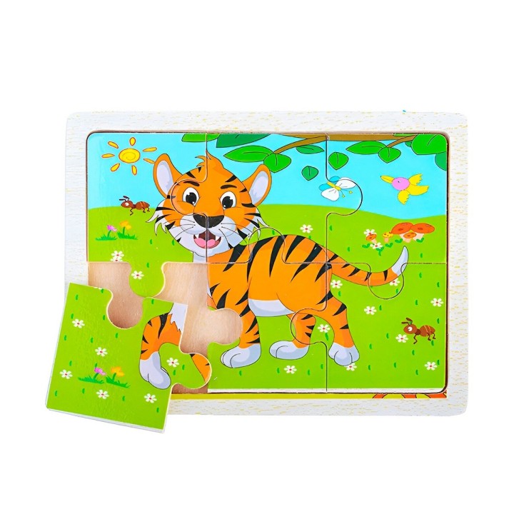 Rompecabeza Didactico Animal Del Safari Aprendizaje Niños