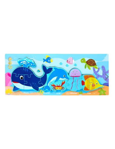 Rompecabezas Combo De Figuras Multicolor Didactico Niños