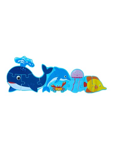 Rompecabezas Combo De Figuras Multicolor Didactico Niños