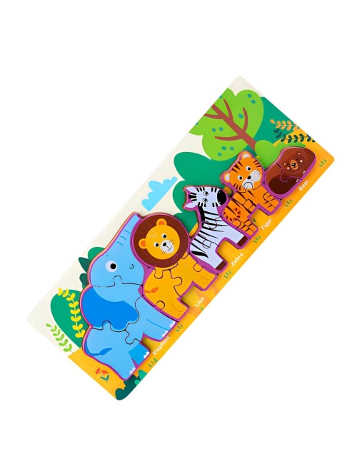 Rompecabezas Combo De Figuras Multicolor Didactico Niños