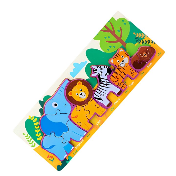 Rompecabezas Combo De Figuras Multicolor Didactico Niños