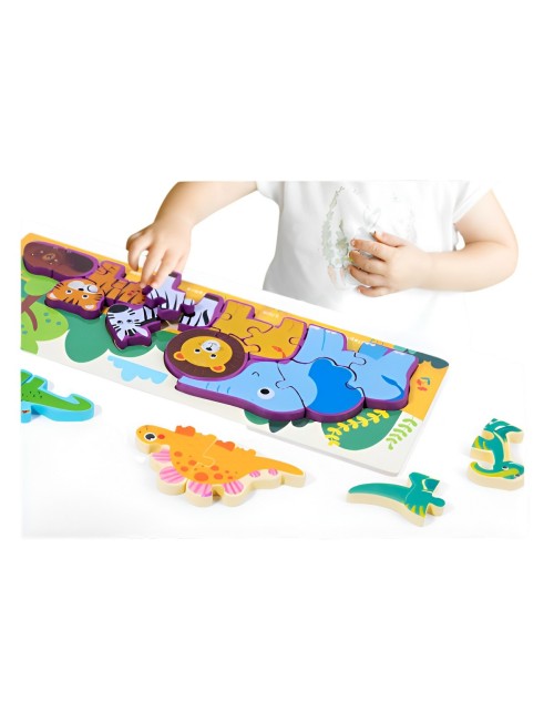 Rompecabezas Combo De Figuras Multicolor Didactico Niños