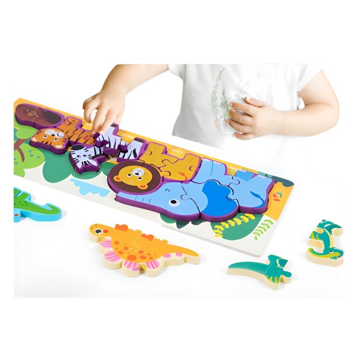 Rompecabezas Combo De Figuras Multicolor Didactico Niños