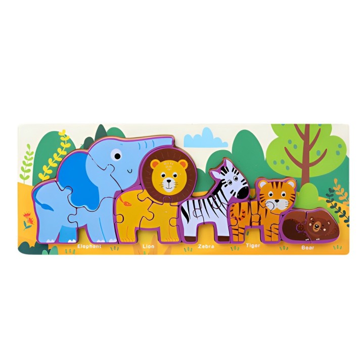 Rompecabezas Combo De Figuras Multicolor Didactico Niños