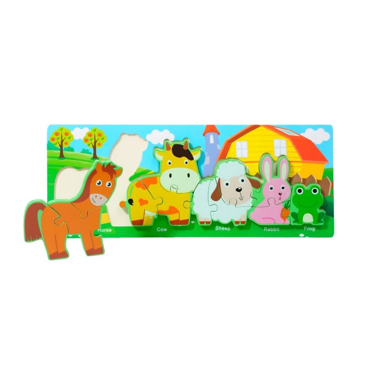 Rompecabezas Combo De Figuras Multicolor Didactico Niños