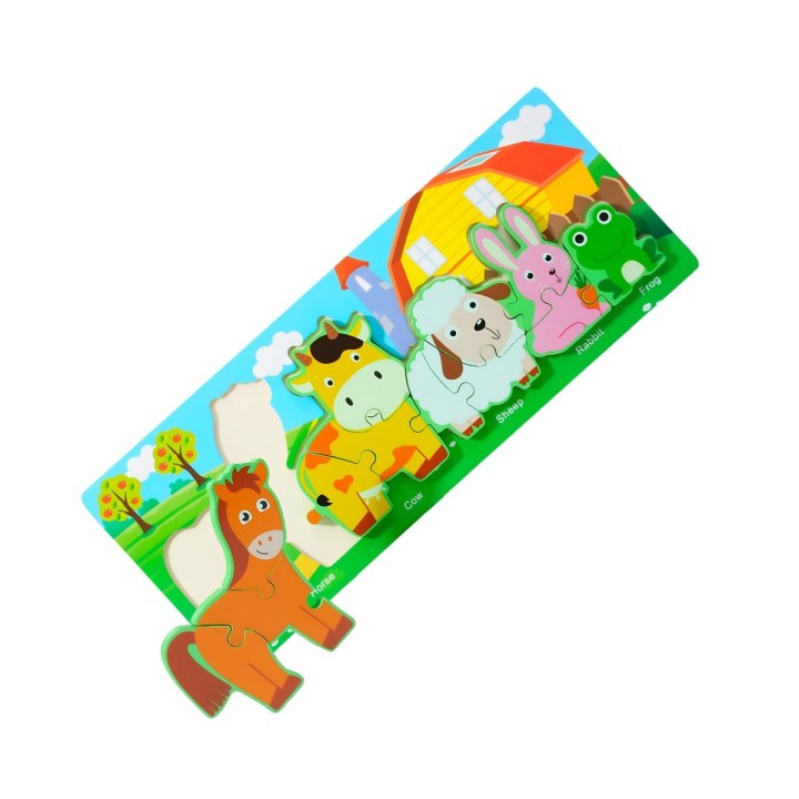 Rompecabezas Combo De Figuras Multicolor Didactico Niños