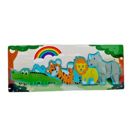 Rompecabezas Combo De Figuras Multicolor Didactico Niños