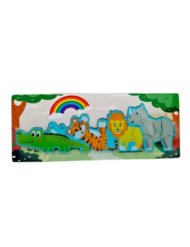 Rompecabezas Combo De Figuras Multicolor Didactico Niños