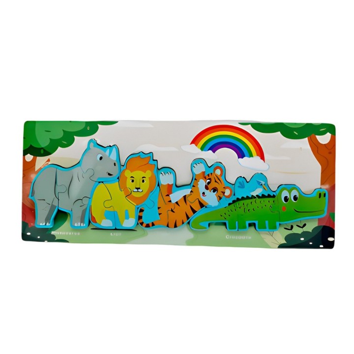 Rompecabezas Combo De Figuras Multicolor Didactico Niños