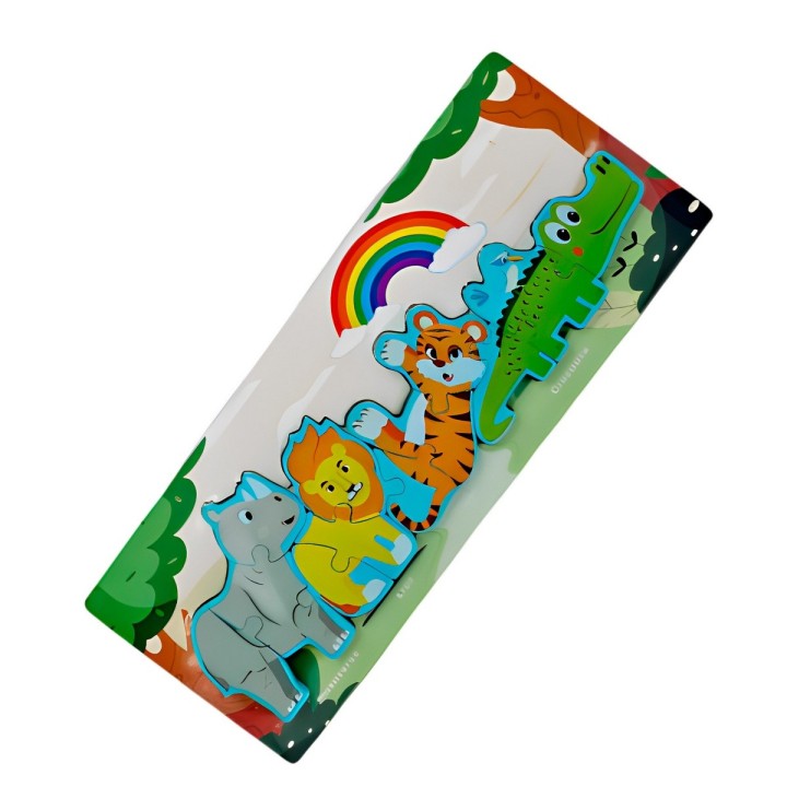 Rompecabezas Combo De Figuras Multicolor Didactico Niños