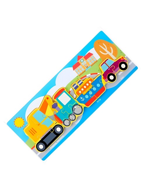 Rompecabezas Combo De Figuras Multicolor Didactico Niños