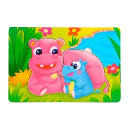 Rompecabezas Familia Animal Didactico Aprendizaje Niños