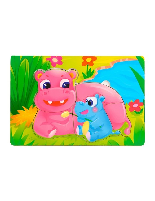 Rompecabezas Familia Animal Didactico Aprendizaje Niños