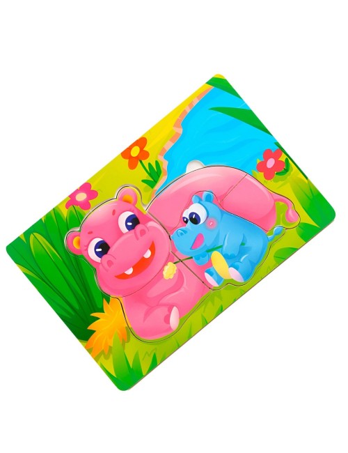 Rompecabezas Familia Animal Didactico Aprendizaje Niños