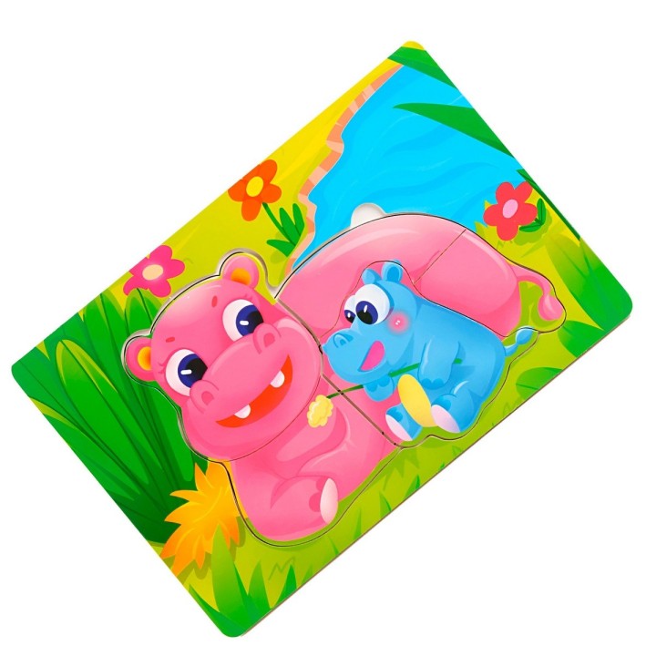 Rompecabezas Familia Animal Didactico Aprendizaje Niños