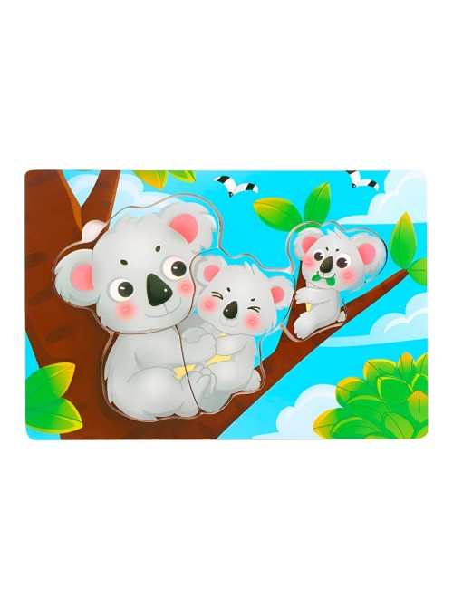 Rompecabezas Familia Animal Didactico Aprendizaje Niños