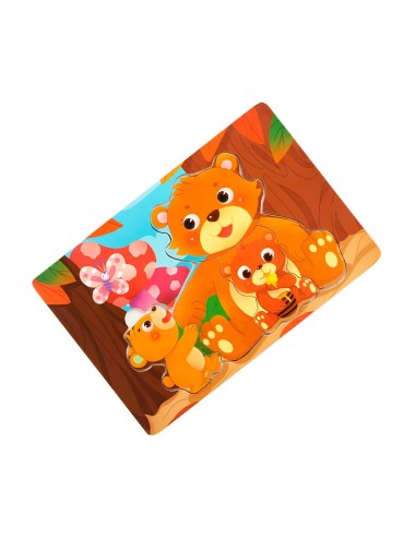 Rompecabezas Familia Animal Didactico Aprendizaje Niños