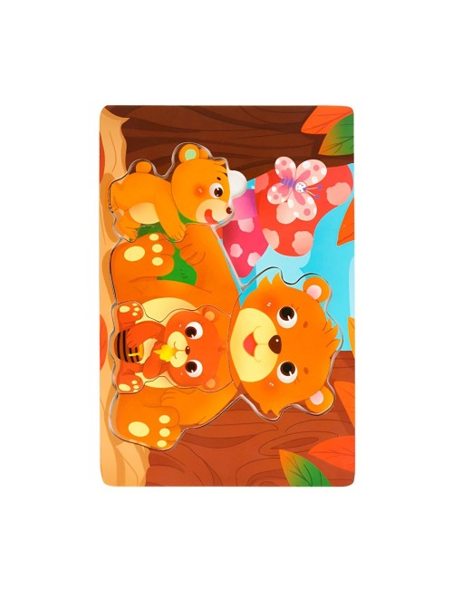 Rompecabezas Familia Animal Didactico Aprendizaje Niños