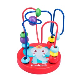 Juego Laberinto De Cuentas Madera Didactico Desarrollo Niños