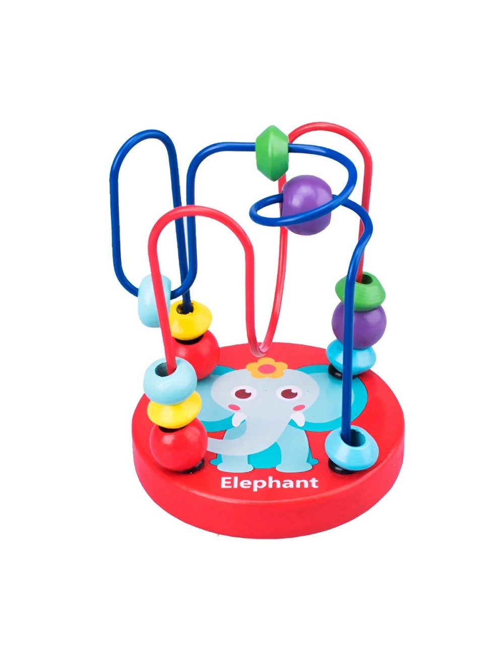 Juego Laberinto De Cuentas Madera Didactico Desarrollo Niños