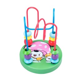 Juego Laberinto De Cuentas Madera Didactico Desarrollo Niños