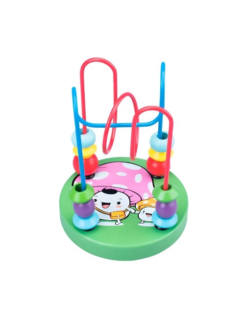 Juego Laberinto De Cuentas Madera Didactico Desarrollo Niños