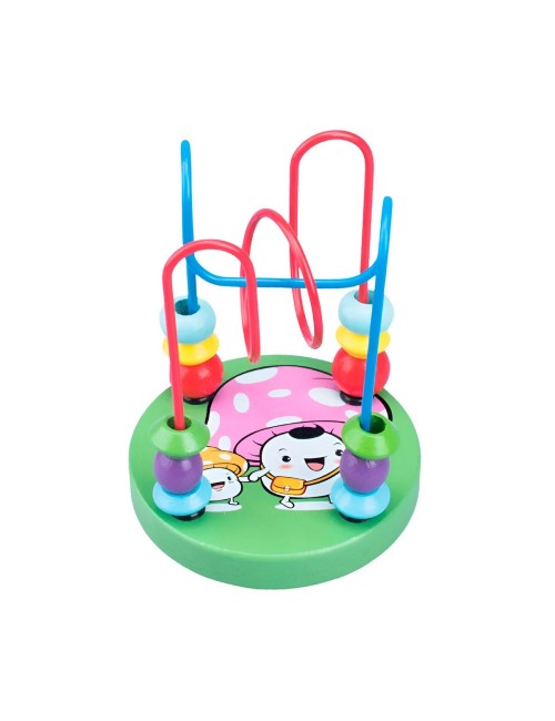 Juego Laberinto De Cuentas Madera Didactico Desarrollo Niños