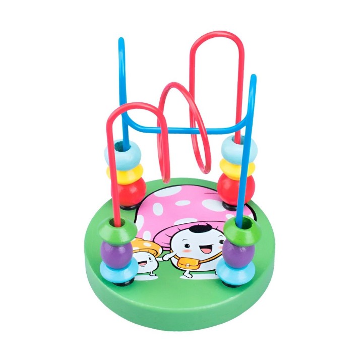 Juego Laberinto De Cuentas Madera Didactico Desarrollo Niños