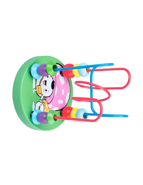 Juego Laberinto De Cuentas Madera Didactico Desarrollo Niños