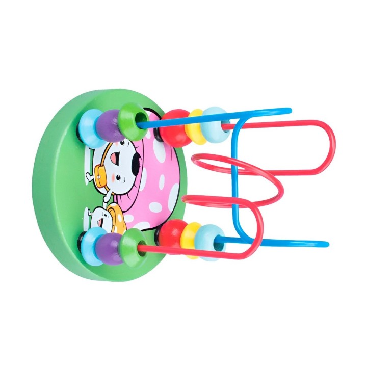 Juego Laberinto De Cuentas Madera Didactico Desarrollo Niños