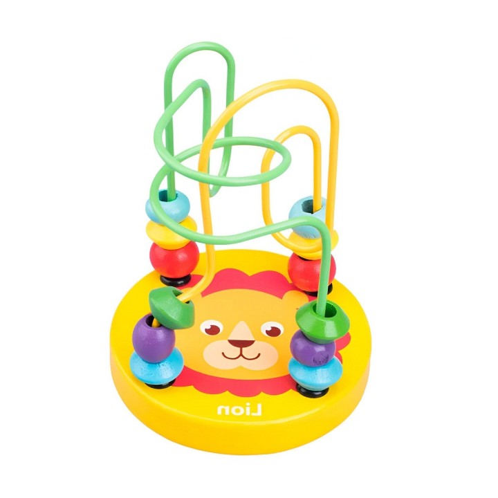 Juego Laberinto De Cuentas Madera Didactico Desarrollo Niños