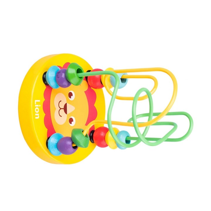 Juego Laberinto De Cuentas Madera Didactico Desarrollo Niños