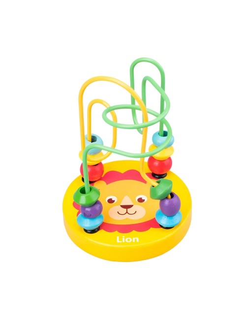 Juego Laberinto De Cuentas Madera Didactico Desarrollo Niños