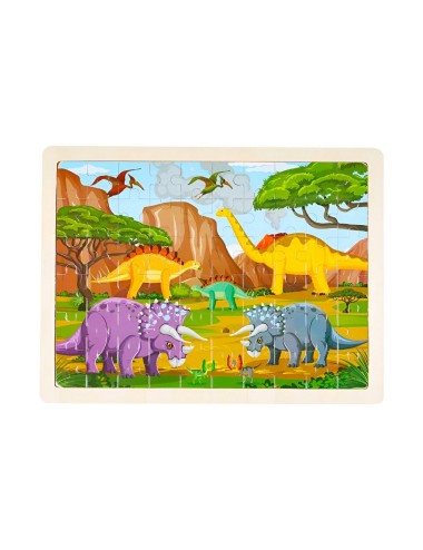 Rompecabeza Didactico En Madera Personajes Colores Tematico