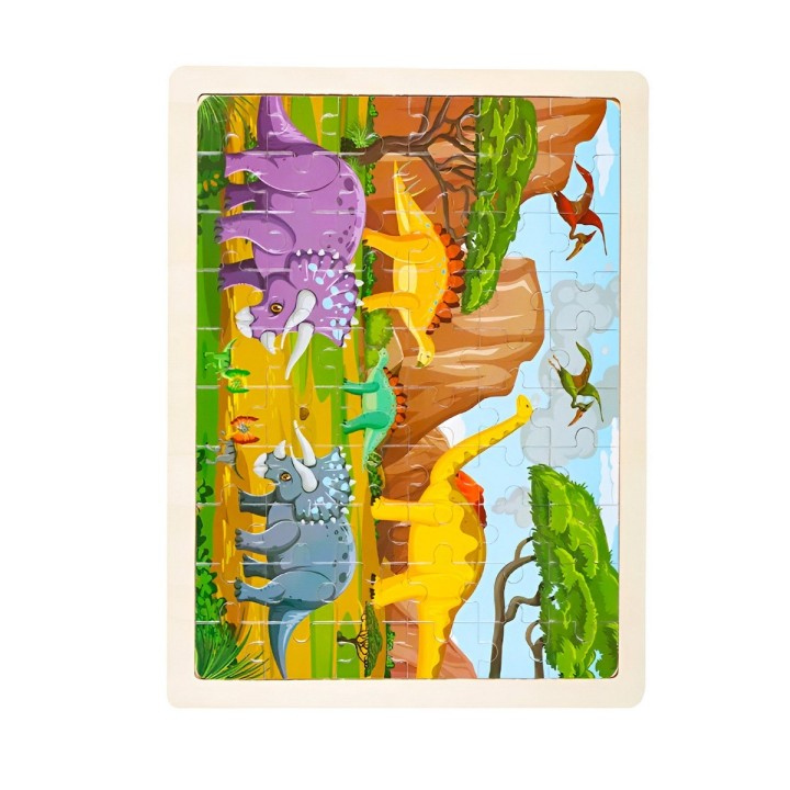 Rompecabeza Didactico En Madera Personajes Colores Tematico