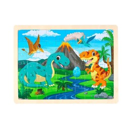 Rompecabeza Didactico En Madera Personajes Colores Tematico