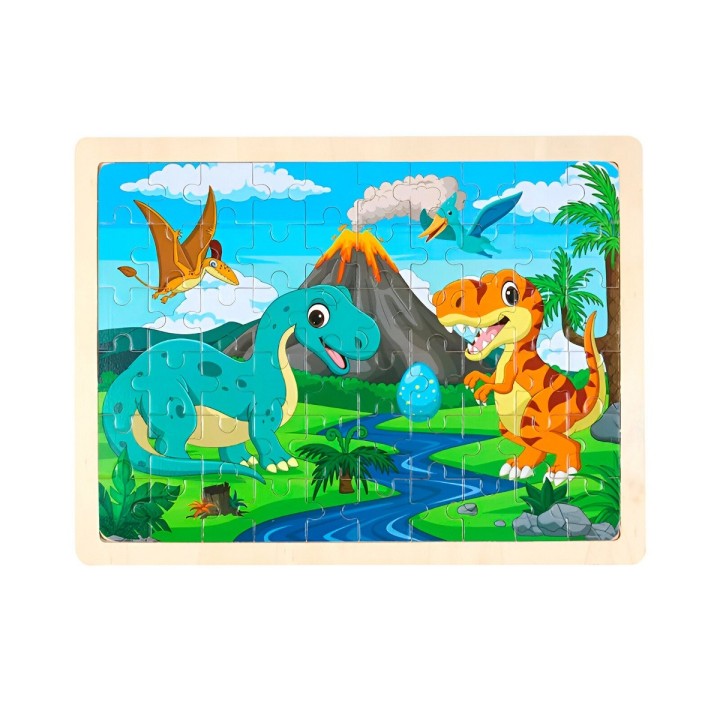 Rompecabeza Didactico En Madera Personajes Colores Tematico