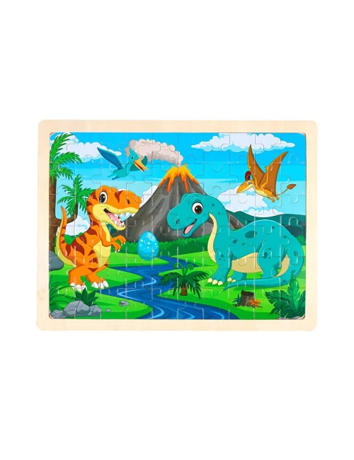 Rompecabeza Didactico En Madera Personajes Colores Tematico