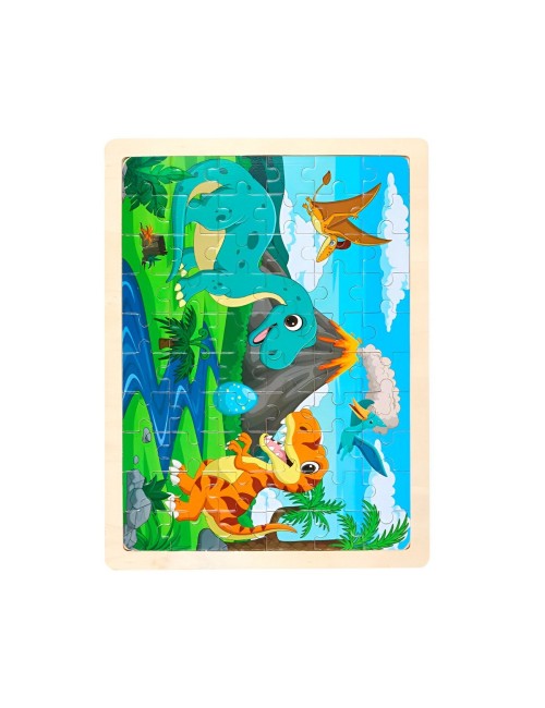 Rompecabeza Didactico En Madera Personajes Colores Tematico