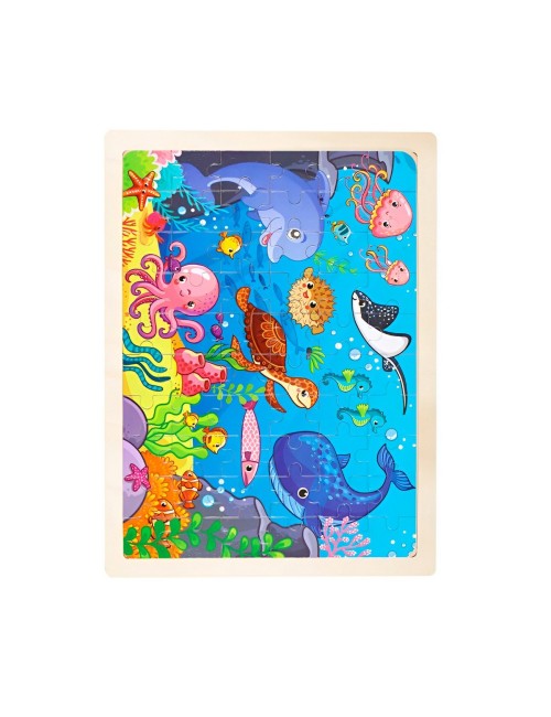 Rompecabeza Didactico En Madera Personajes Colores Tematico