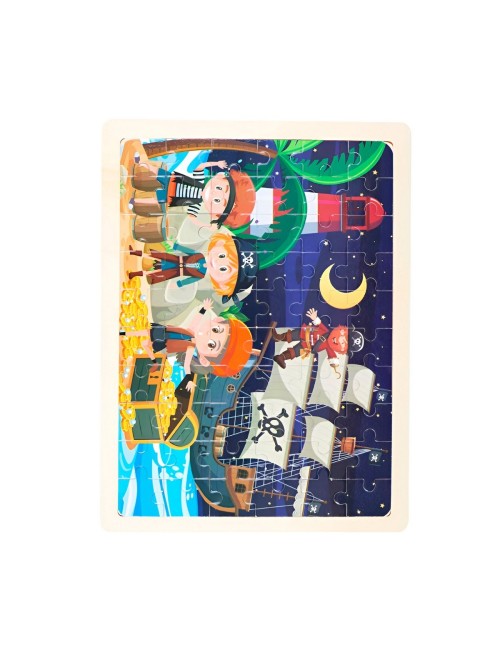 Rompecabeza Didactico En Madera Personajes Colores Tematico