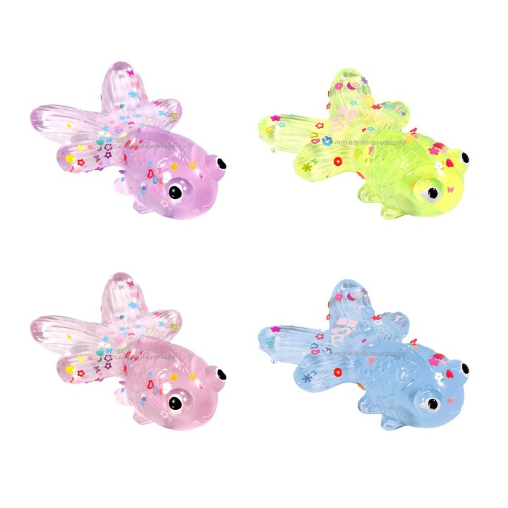 Squishy Juguete Anti Estrés Squishies Peces Multicolor X 4 U