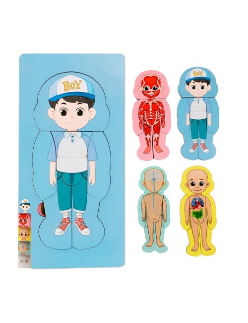 Rompecabezas Interactivo Partes Del Cuerpo Didacito Niño