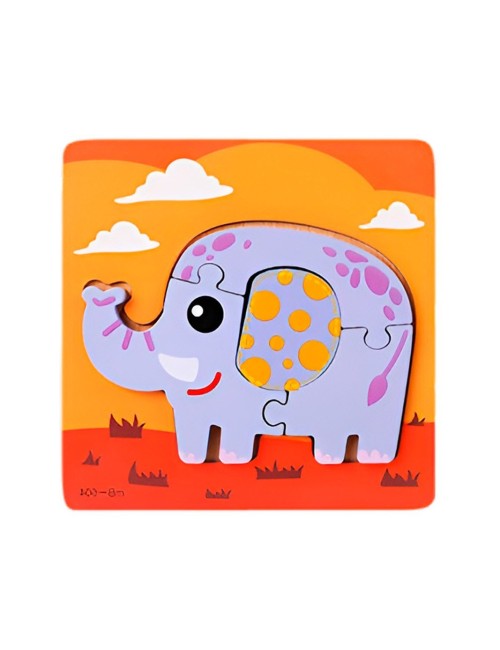 Rompecabeza Didactico Figura Animal Colores Aprendizaje